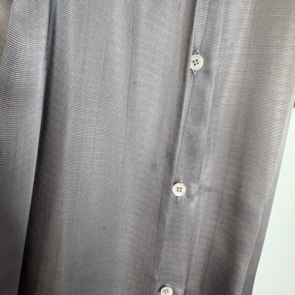 Marni Ruffle Pleated Button Front Blouse Taupe Grey Women's Sz 4 - Picture 7 of 14